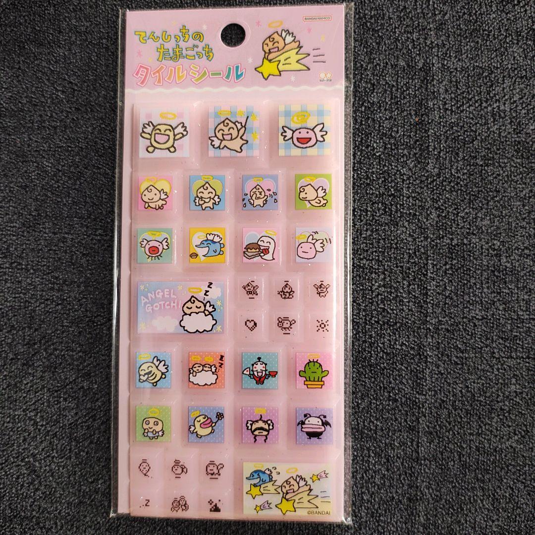 9枚まとめ売り！タイルシール たまごっち てんしっち ディズニー シール交換