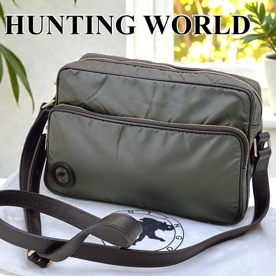 ハンティングワールド/ショルダーバッグ/クロスボディ/サコッシュ/バチュークロス