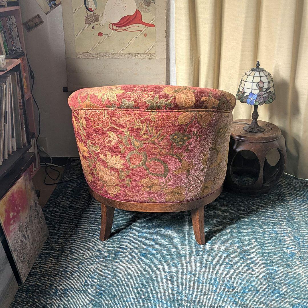 あき　三越ブルージュ オーク材 1人掛けソファ