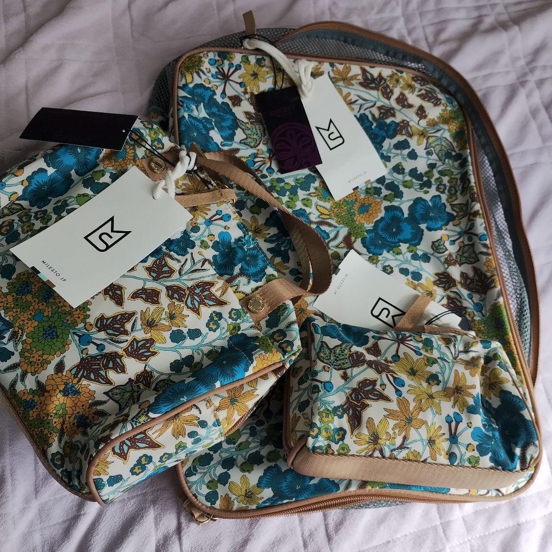 ミレスト トラベル3点セット◆MILESTO◆リバティプリント