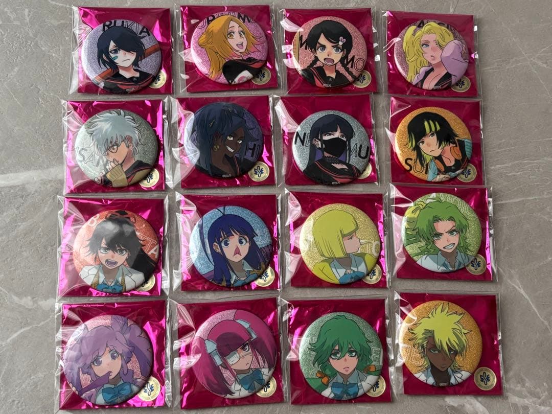 BLEACH WORLD 護廷高校&白砂女子 グリッター缶バッジ コンプセット