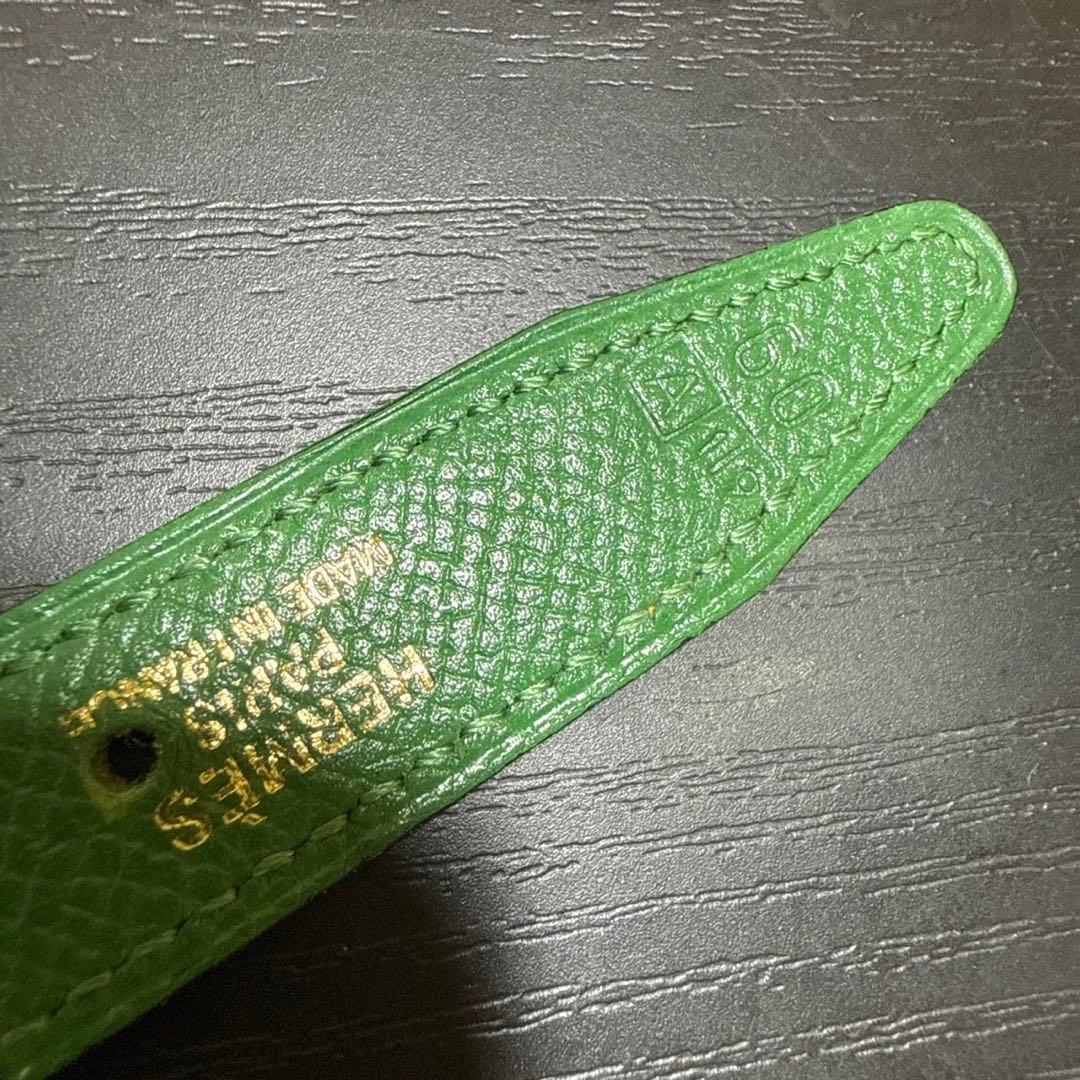 HERMES エルメス　ミニコンスタンスリバーシブルベルト60 ゴールド　美品