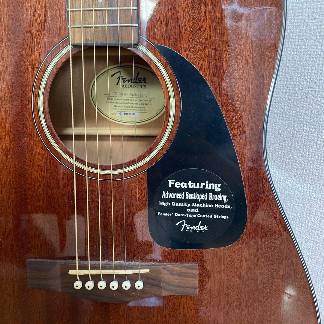 Fender CD-60 アコースティックギター ケース付き