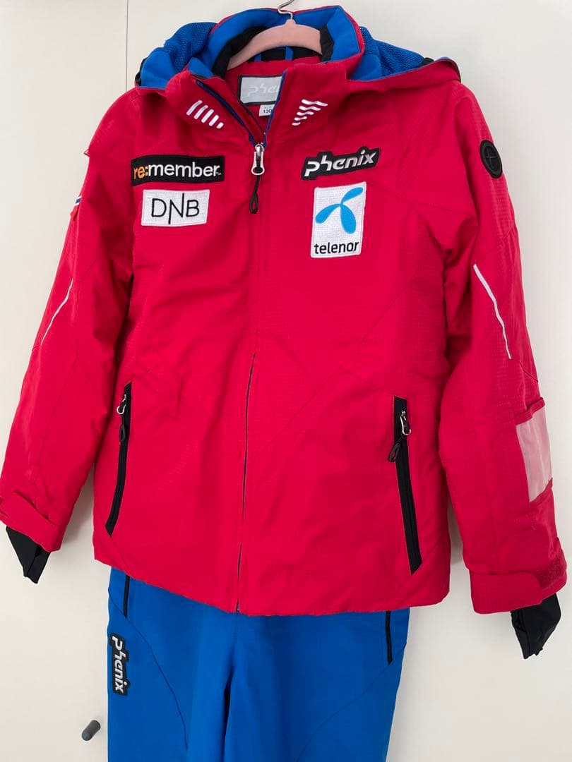 Phenix 子ども用スキーウェア 赤/青
