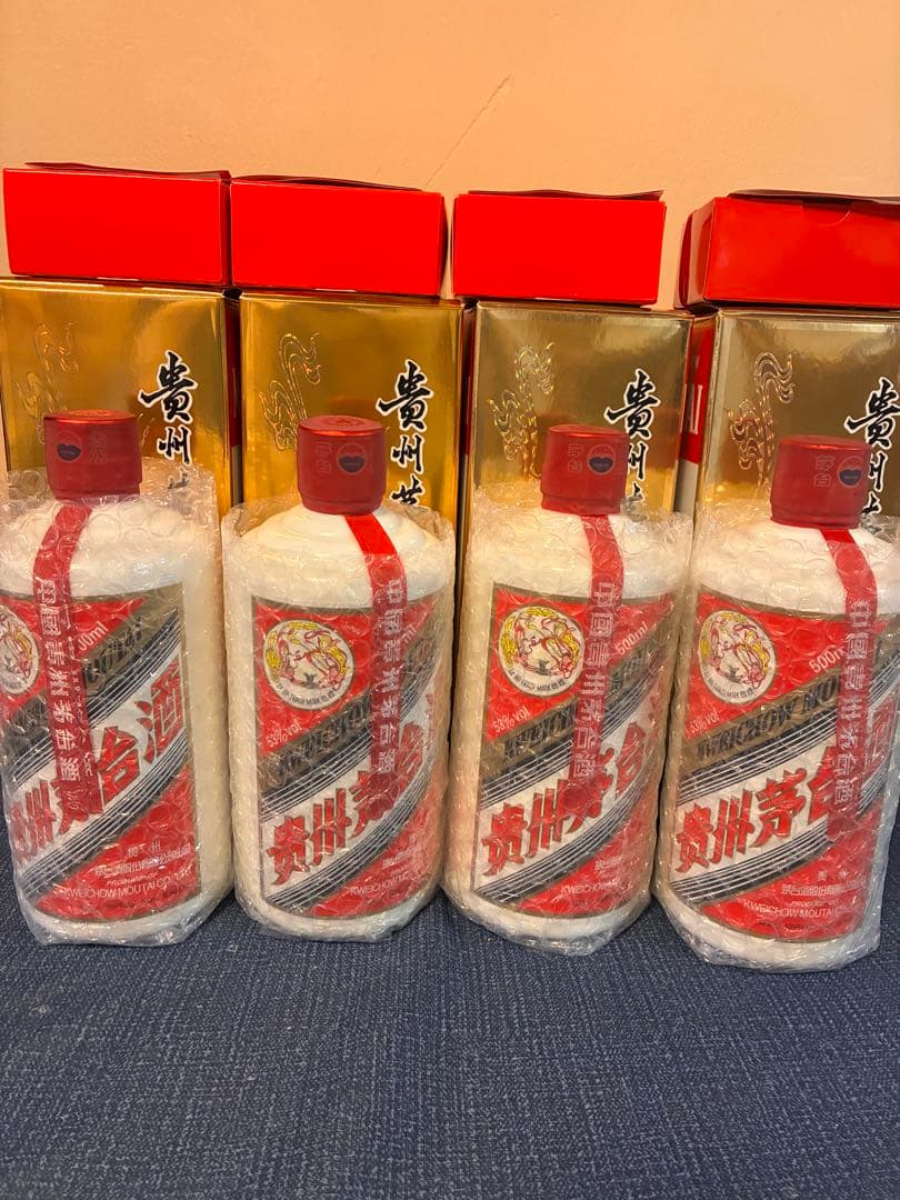 【未開栓】貴州茅台酒 マオタイ酒 天女ラベル 53% 4本組み2020〜2023