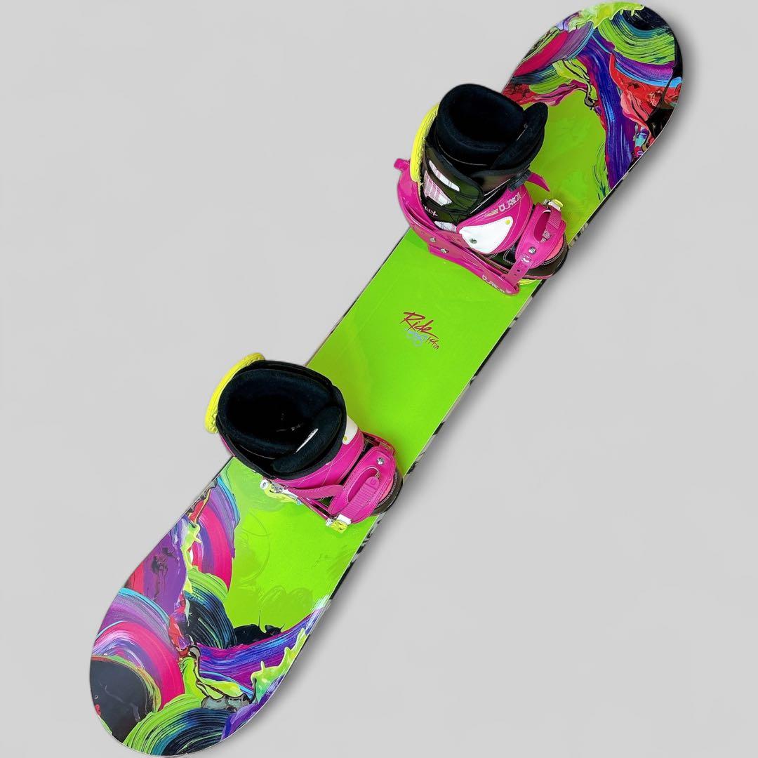 【美品】RIDE BURTON レディース スノーボード 144cm 3点セット