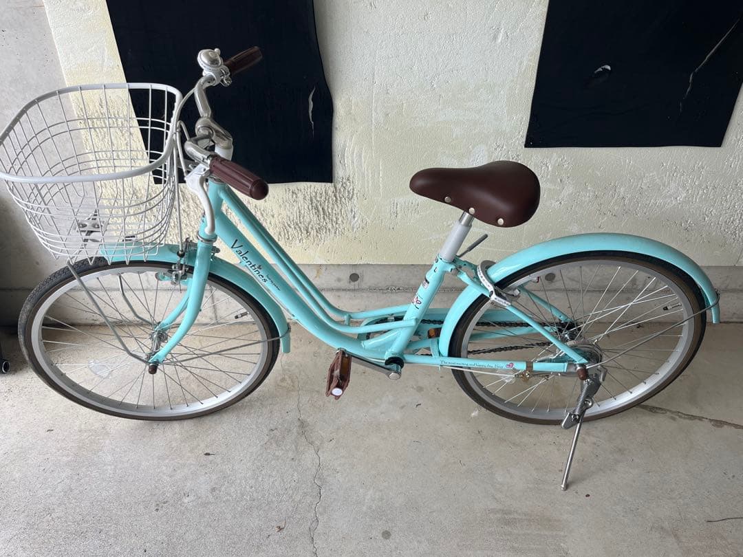 【未使用同等／直接引取】22インチ 子供用自転車 バレンタイン2 ミントブルー