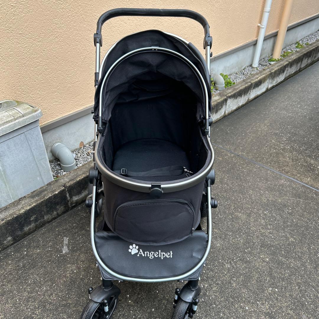Angelpet ペットカート ブラック 25kg対応