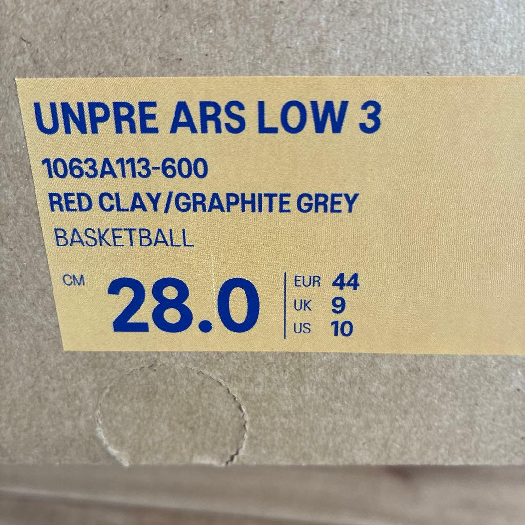シューズ(男性用) UNPRE ARS LOW 3 28cm ASICS