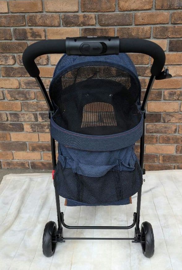 ペットカート　わんわんカード　スマートハンディSafety デニム柄