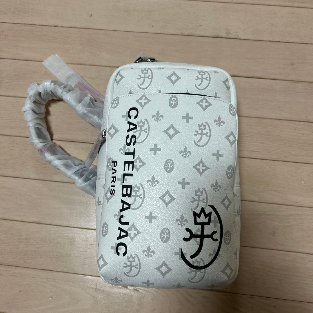 CASTELBAJAC ホワイト ショルダーバッグ