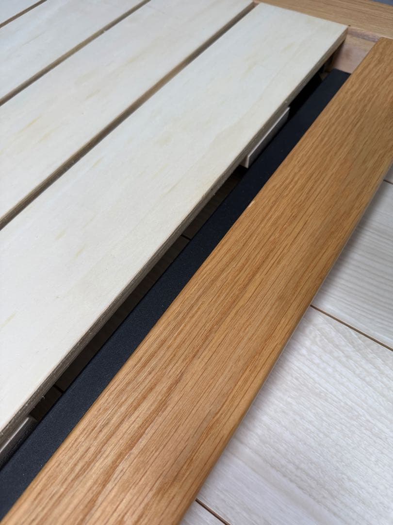 ダブルベッドフレーム 木製 無印良品　オーク材