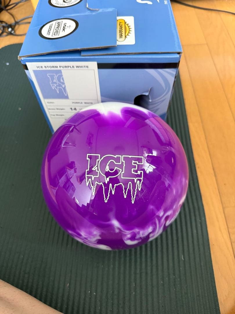 新品 STORM ICE STORM パープルホワイト 14ポンド