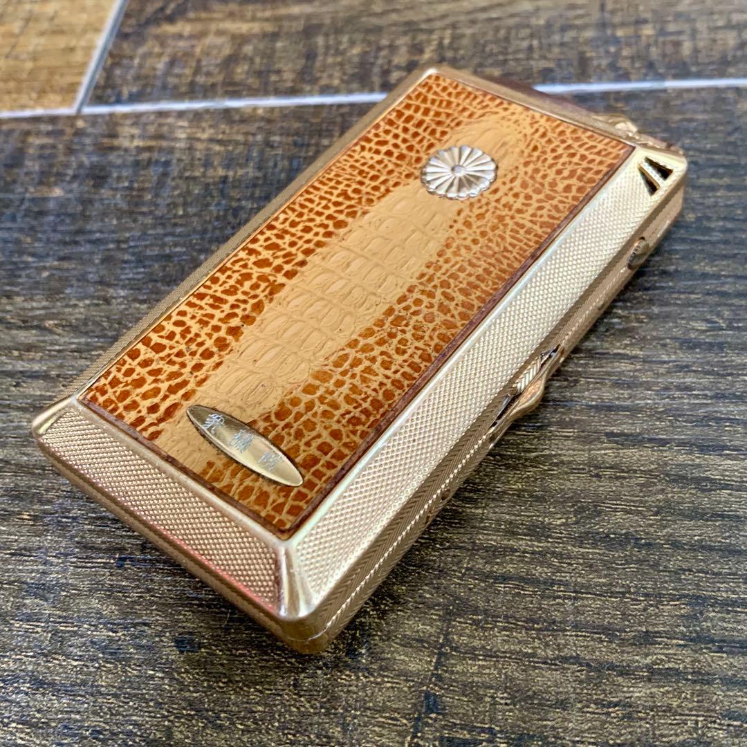 【激レア貴重】衆議院議員 ウインドミル×ロンジン ライター内蔵タバコケース 菊紋