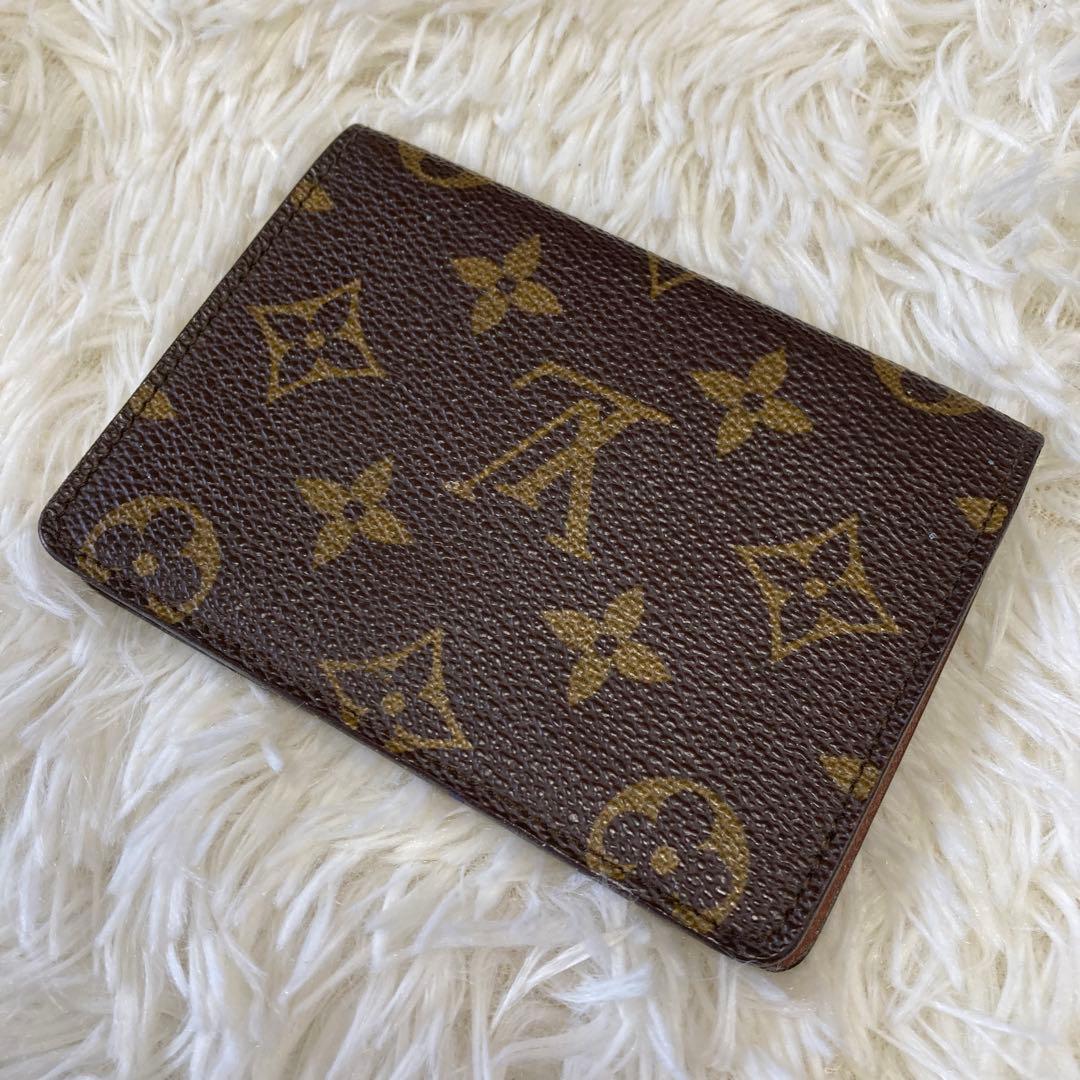 美品 ルイヴィトン モノグラム パスケース ポルト 2カルト ヴェルティカル