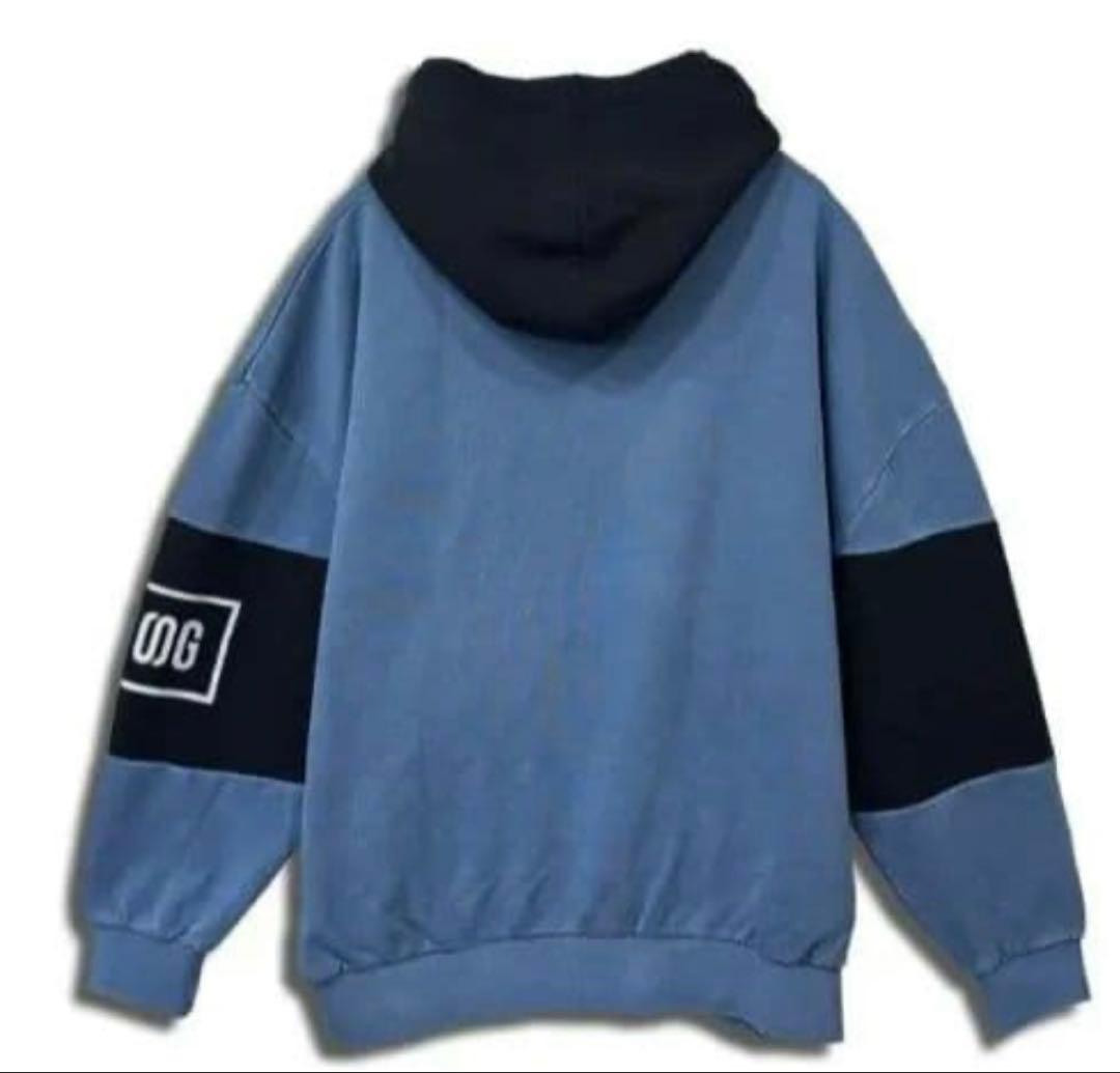 BMSGツートンジップパーカー BLUE