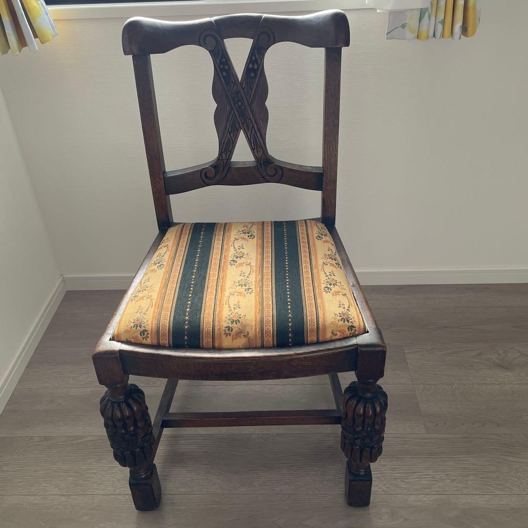 アンティークチェア イス チェア フランス ヨーロッパ 木製　ダイニングチェア①
