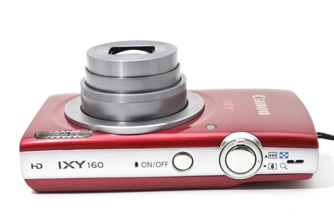 美品 キヤノン　Canon IXY 160 レッド 《箱・充電器付》＃A324