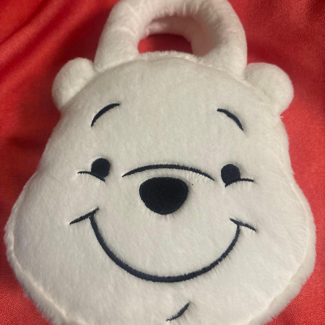 PEARLY GATES プーさん　バック　フェイクファー白　100周年記念