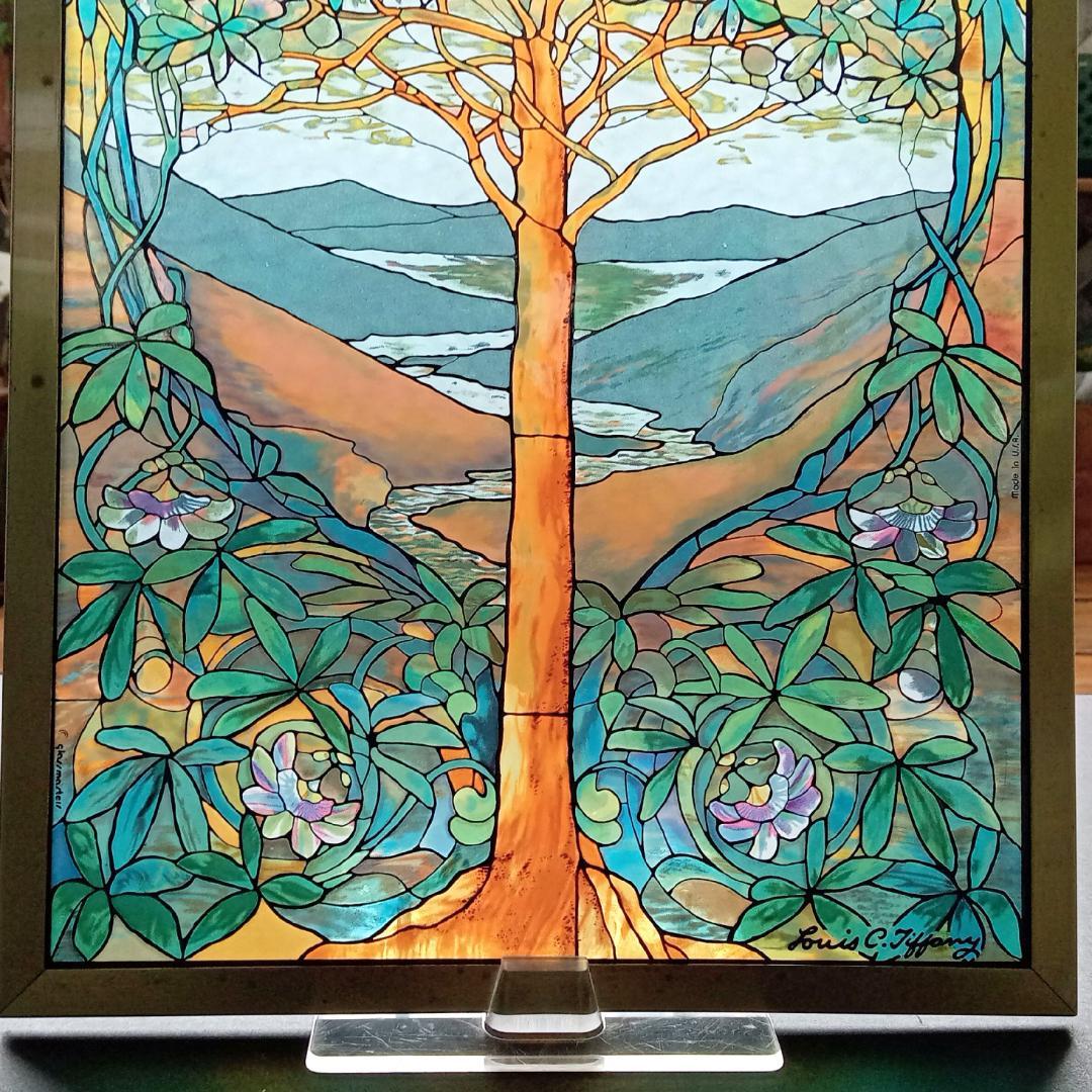 ルイスCティファニー ステンドグラスTree of Lifeグラスマスターズ社b