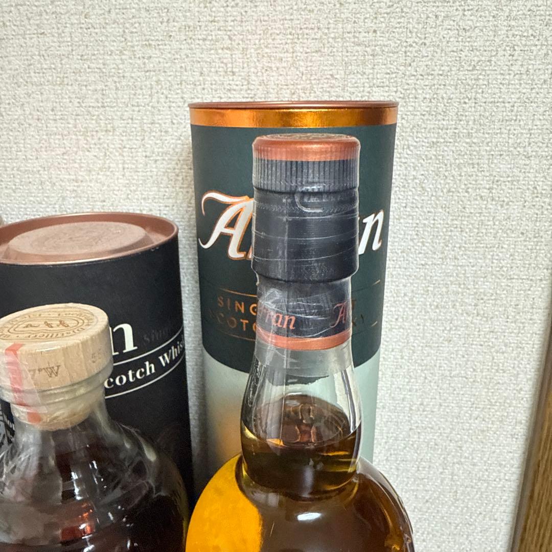 アランArran シングルモルトウイスキー 4本セット