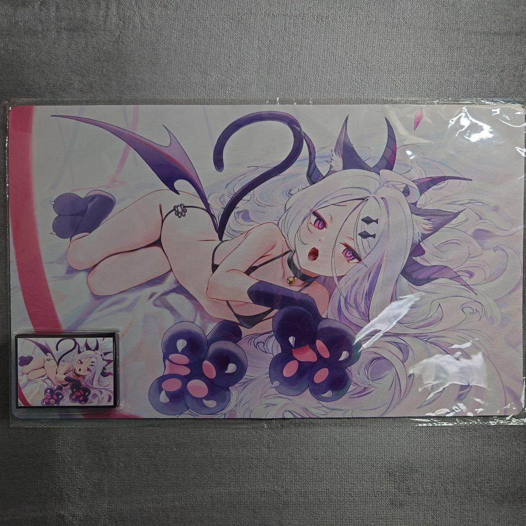 α1 ブルーアーカイブ 黒ビキニ&猫コス 空崎ヒナ スリーブ&プレイマット