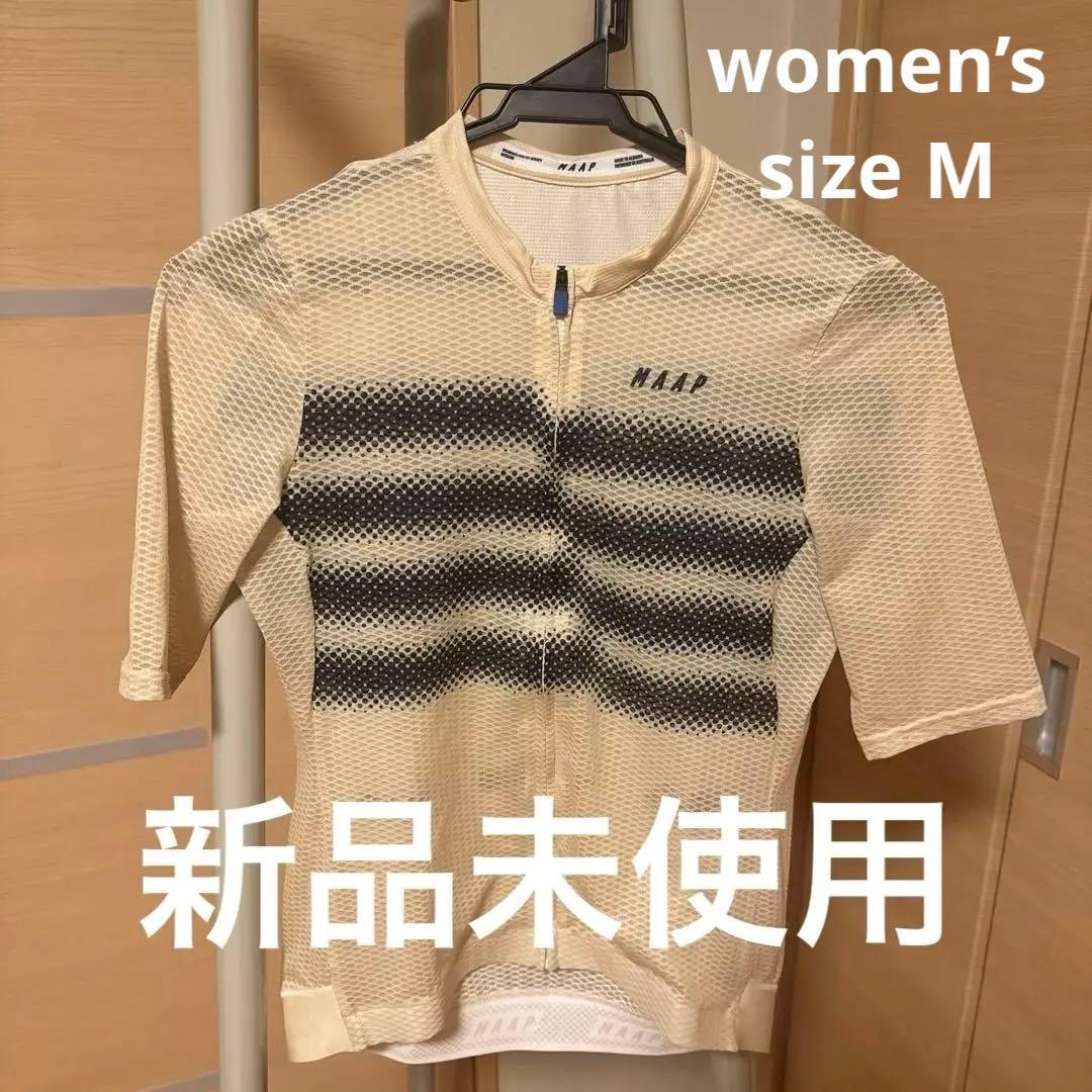  サイクルジャージ レディース　クリーム色