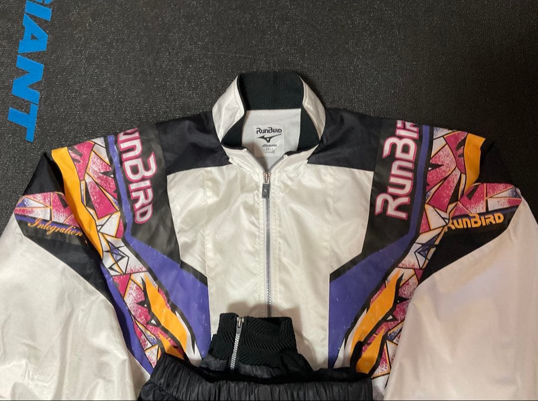 90sRunBird 人気絶頂期の明大ラグビーモデルウインドブレーカー上下XL