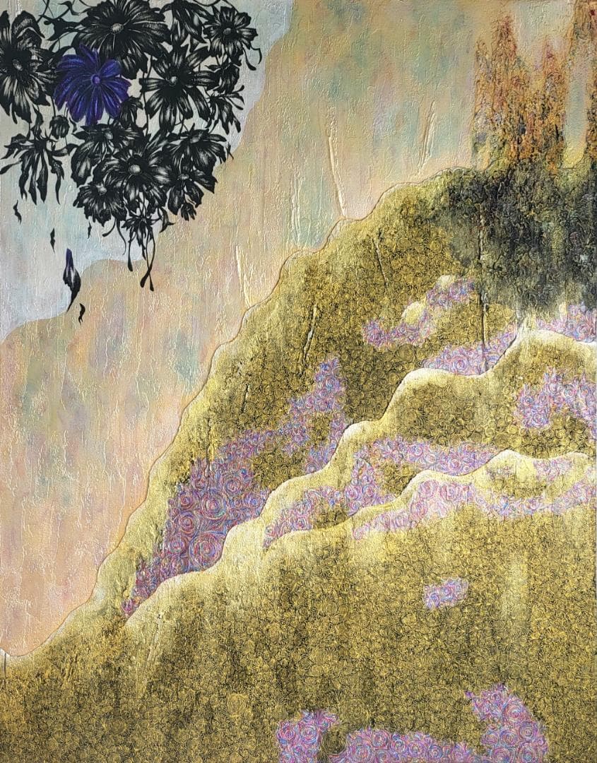 嗚呼人生よ / 抽象画 キャンバス 117×91㎝ F50 原画限り モダン画