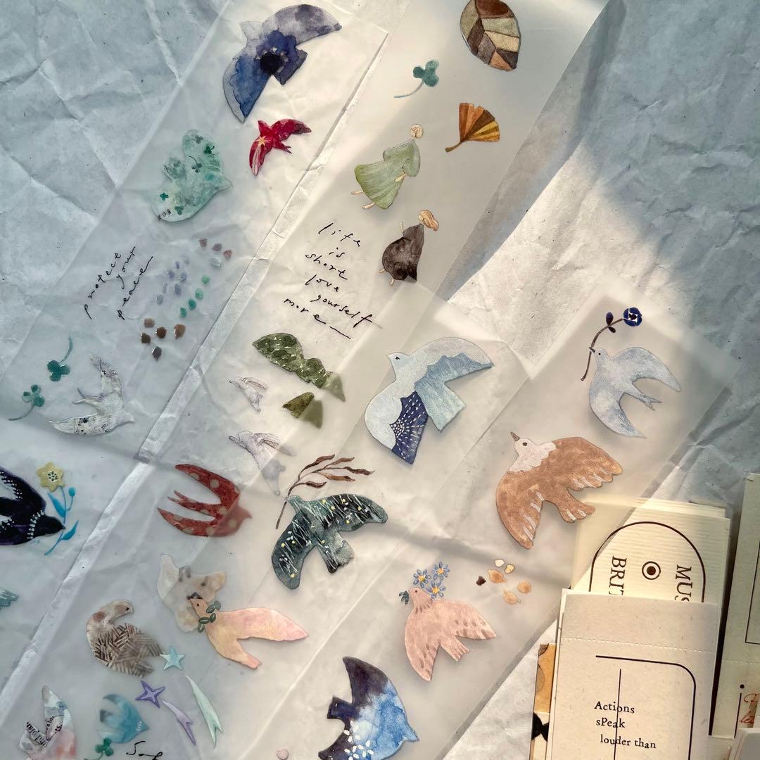 pion《Bird 》 PET　海外マスキングテープ 【1189】