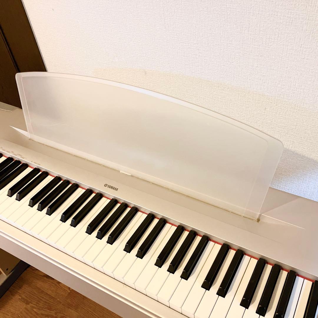 ヤマハ P-60S 電子ピアノ 専用木製スタンド付 フットペダル カバー