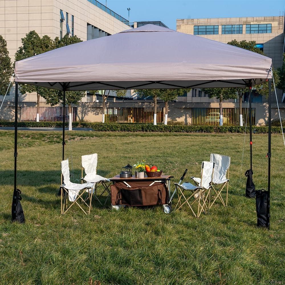 こあらさま 軽量ワンタッチタープテント 3m×3m 収納バッグ付き 3段階調節