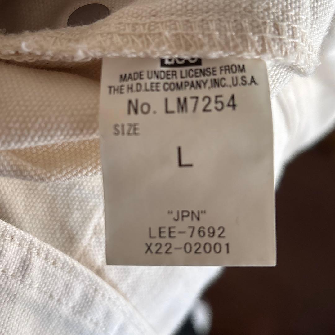 H*i様 オーバーオール　サロペット　ホワイト　 Lee 古着コーデ　白