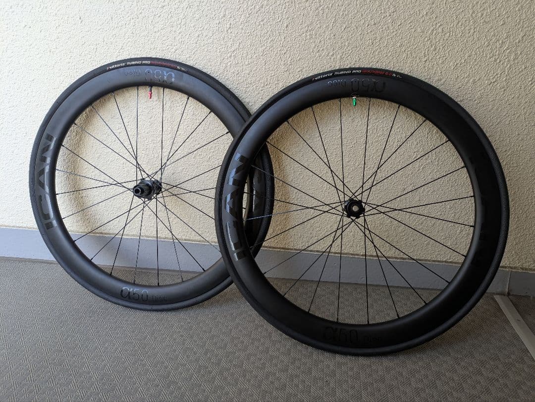 ICAN Alpha 50 ディスク カーボンホイール 700C ディープリム