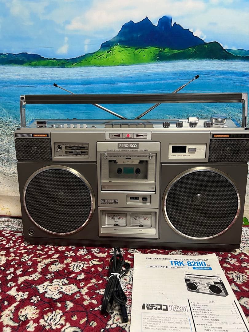 希少昭和レト日立 ラジカセTRK-8280 メンテナンス済み中古動作品美品