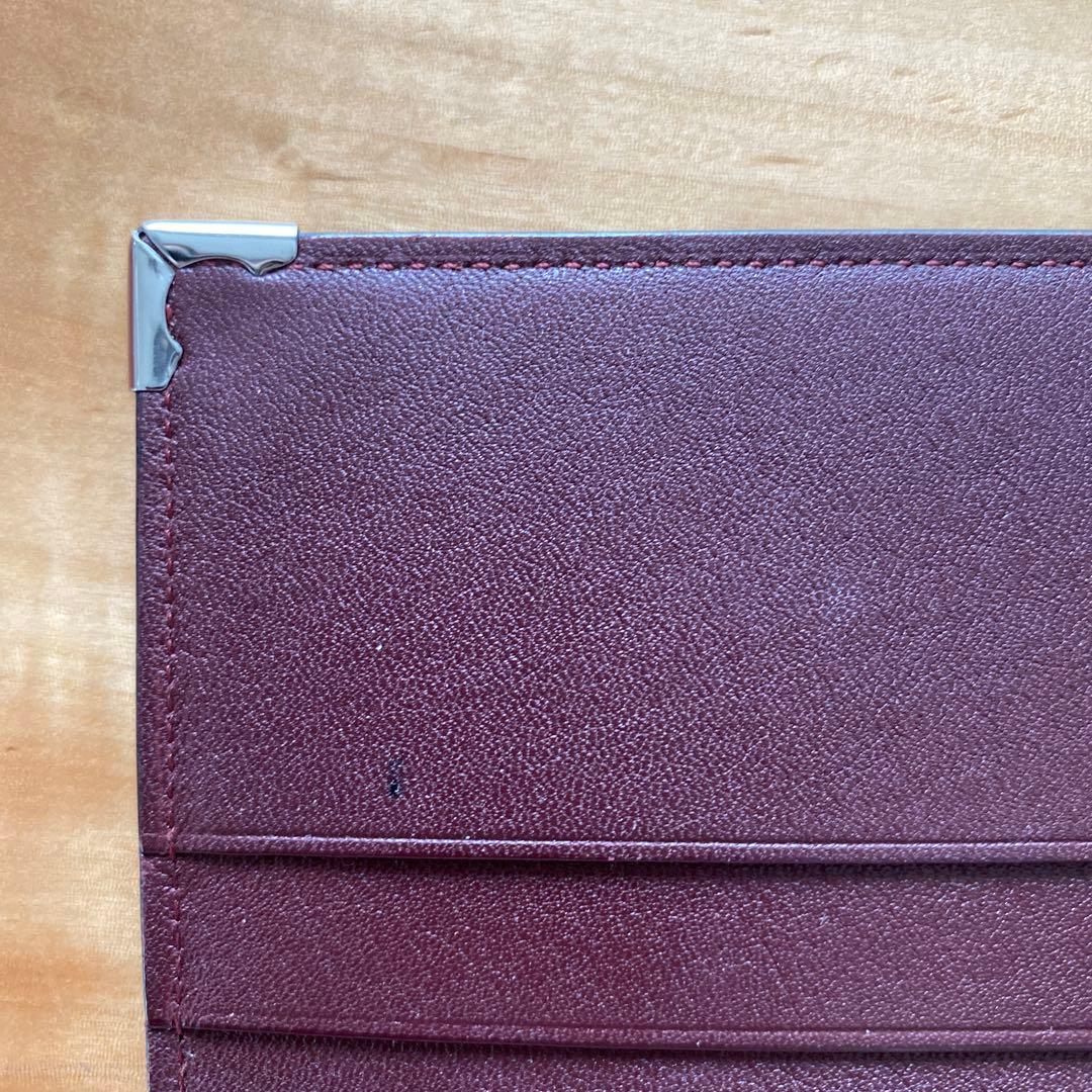 Cartier 名刺入れ 黒 レザー　カボション　cabochon