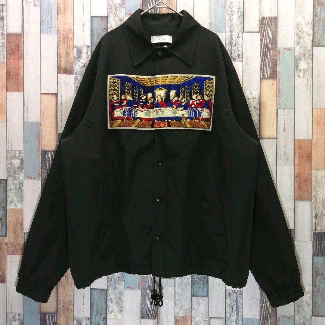 FACETASM　ファセッタズム　ナイロンジャケット　コーチジャケット　刺繍ロゴ