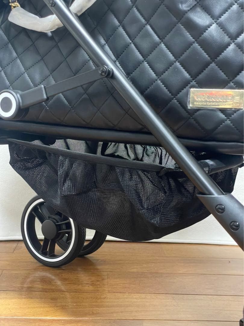 ブラックキルティングペットカート WANRIDE 美品