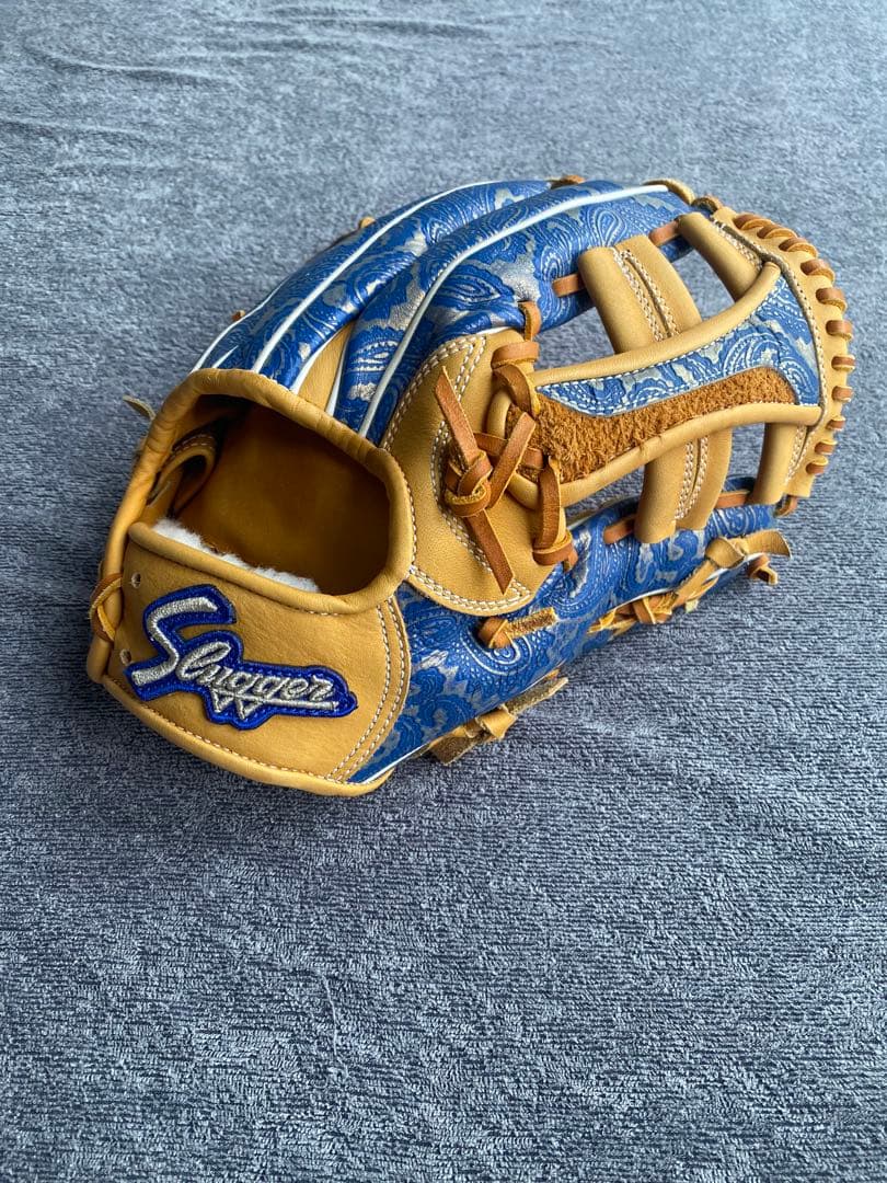 Slogger 軟式用グローブ AS2019 青/黄色