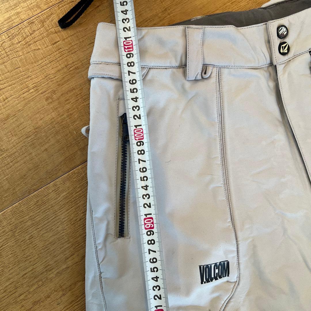 【希少】VOLCOM スノーボードパンツ ライトグレー　L