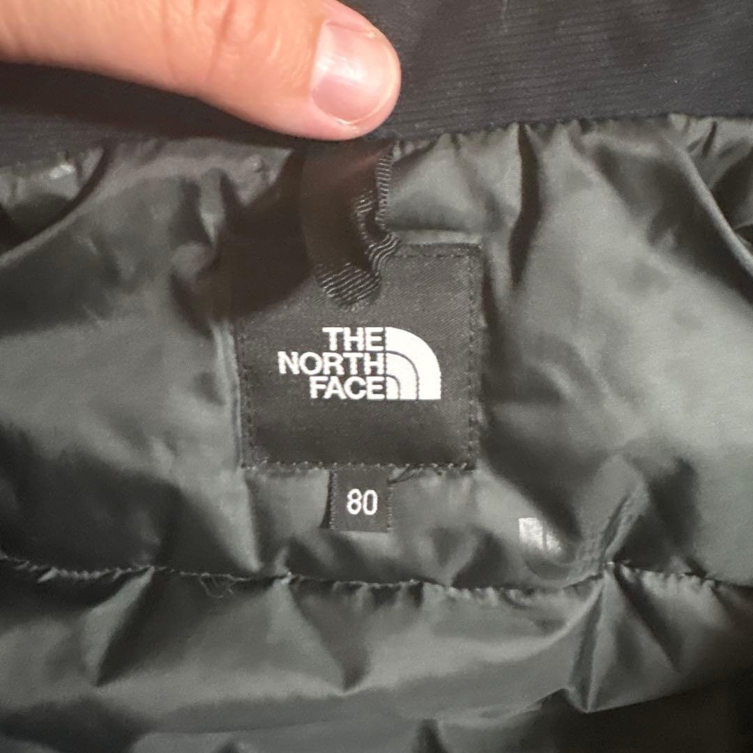 美品80cm THE NORTH FACE 子ども用スキーウェア 黒/青