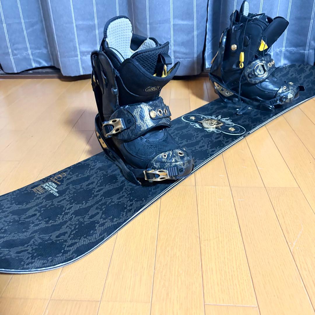 BURTON ALPHA 147cm スノーボード 板 ビンディング ブーツ付き