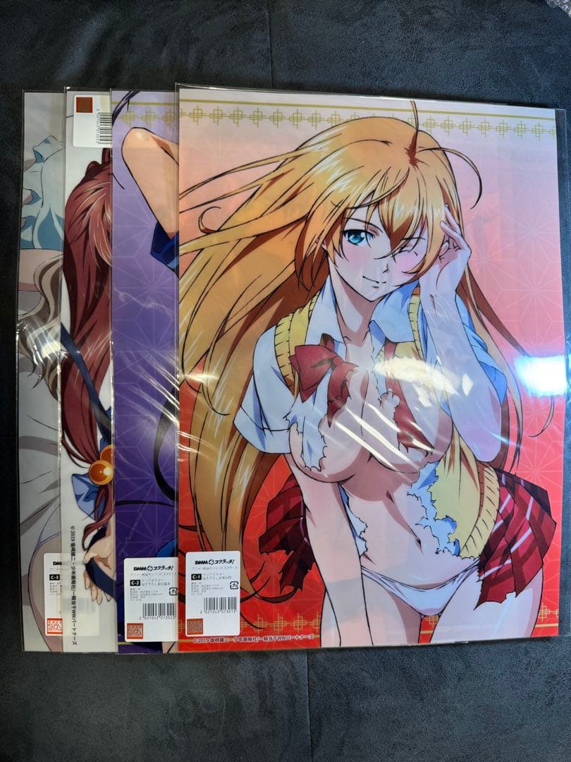 クリアポスター　DMMスクラッチ　一騎当千シリーズ　C賞　4枚セット