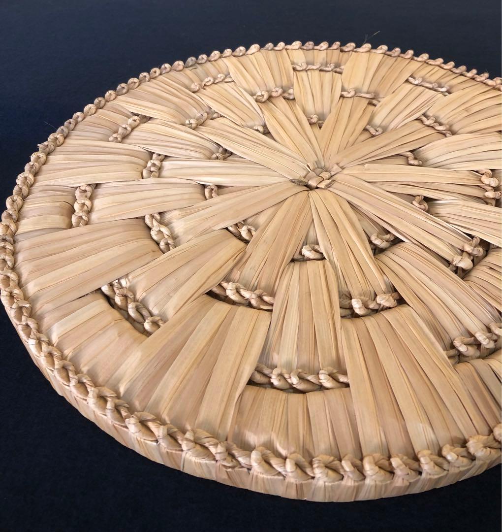 《R》茶道具 露地円座5枚 座布団 円座 茶事 露地道具 元箱 260202く3