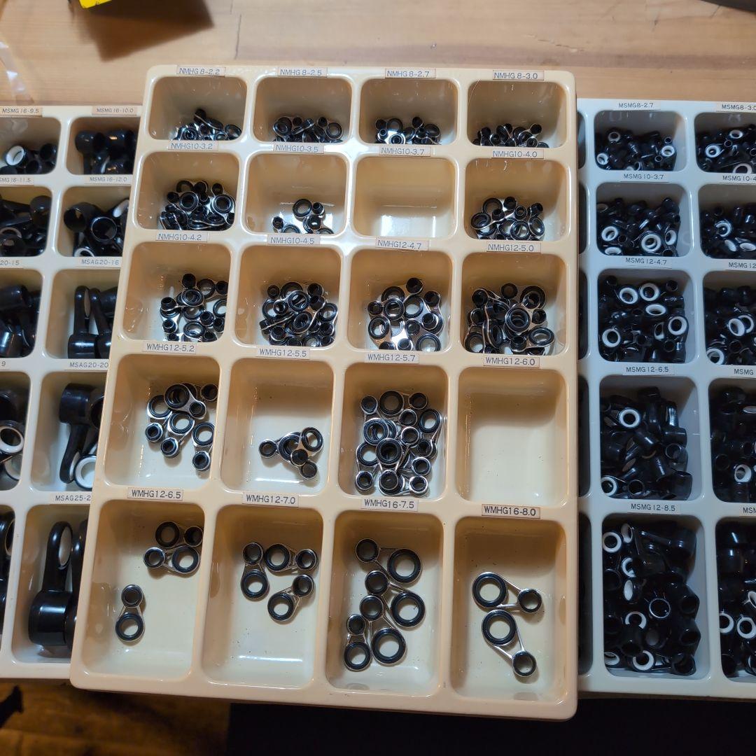 富士ガイド　大量　釣り竿　修理