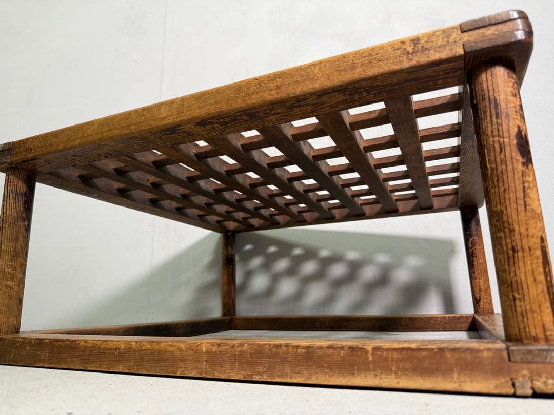 T31 古民具 アンティーク やぐらこたつ ビンテージ家具 木製格子造