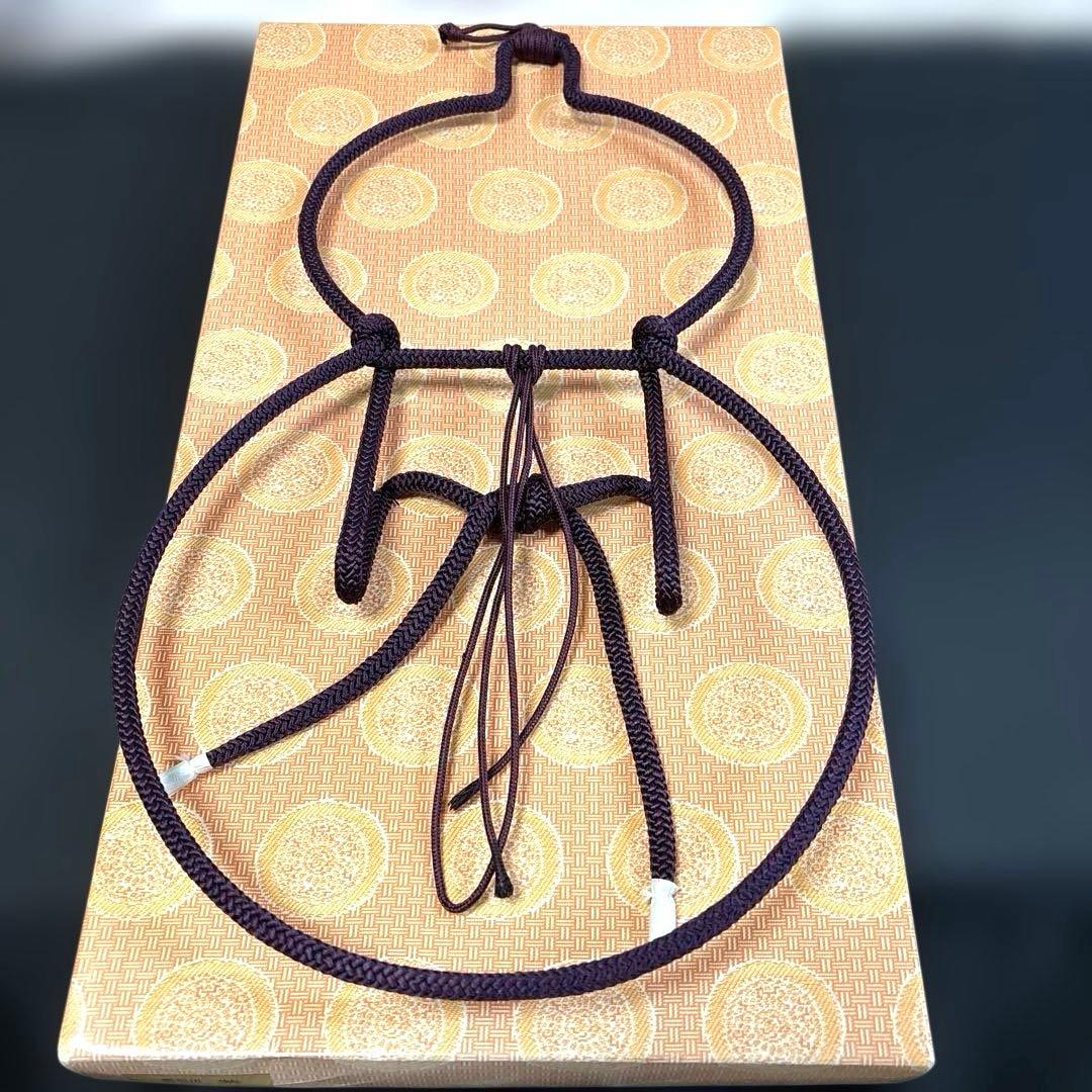 瓢扇掛 朱 紫 油運 ツノ お茶道具 2つセット 扇子かけ 壁掛け