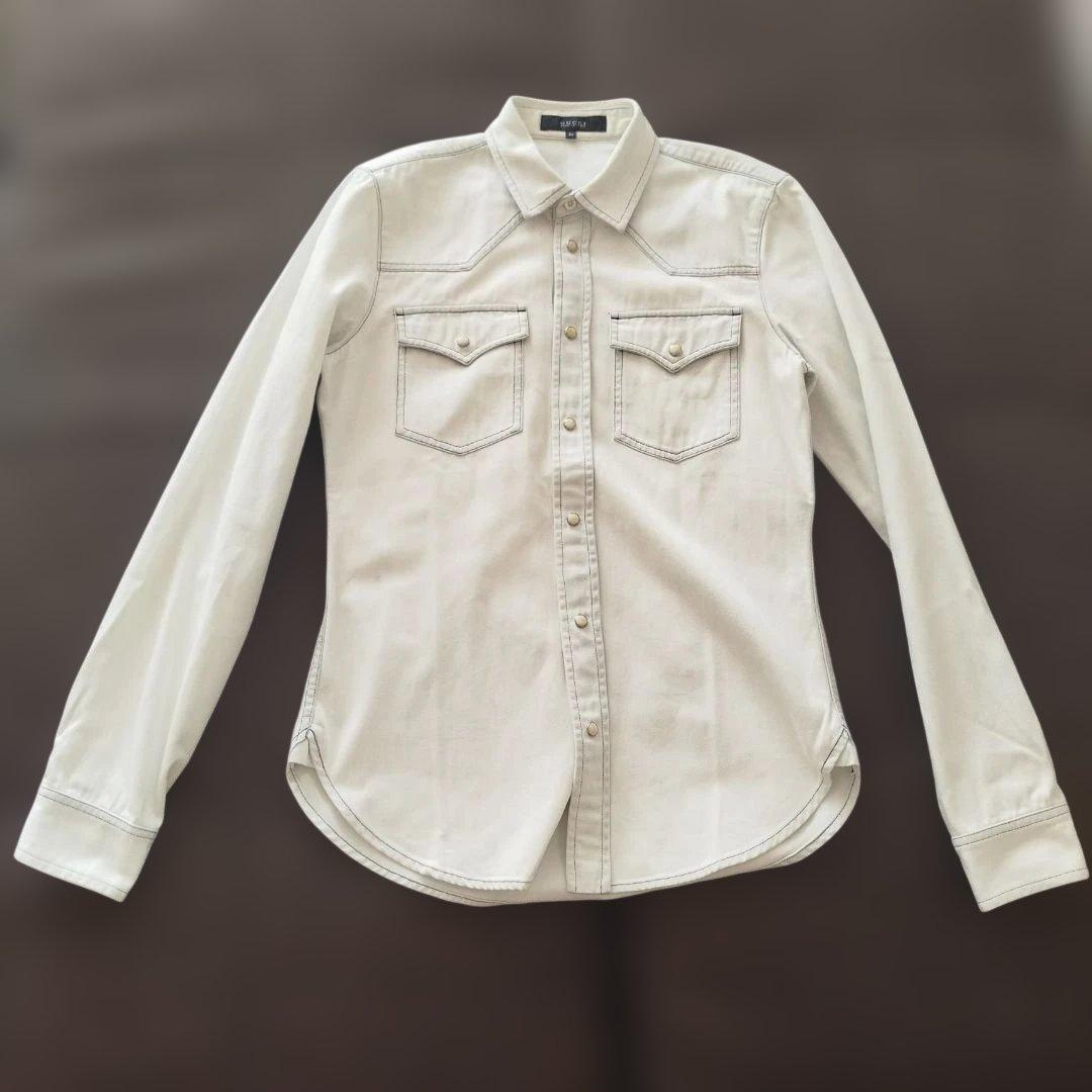 GUCCI イタリア製 ウエスタンシャツ 44 made in italy 正規