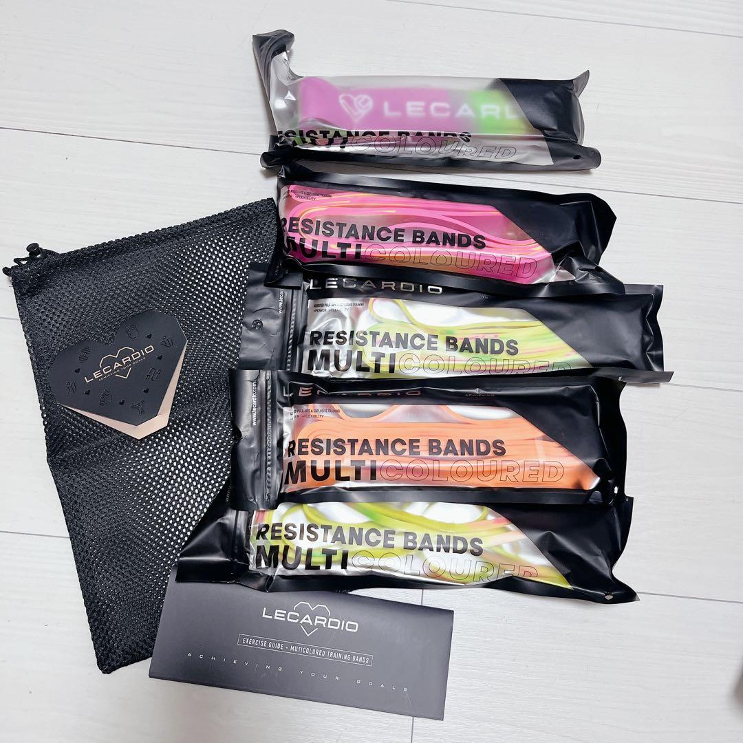 LECARDIO トレーニングチューブ 迷彩筋トレチューブ 懸垂チューブ