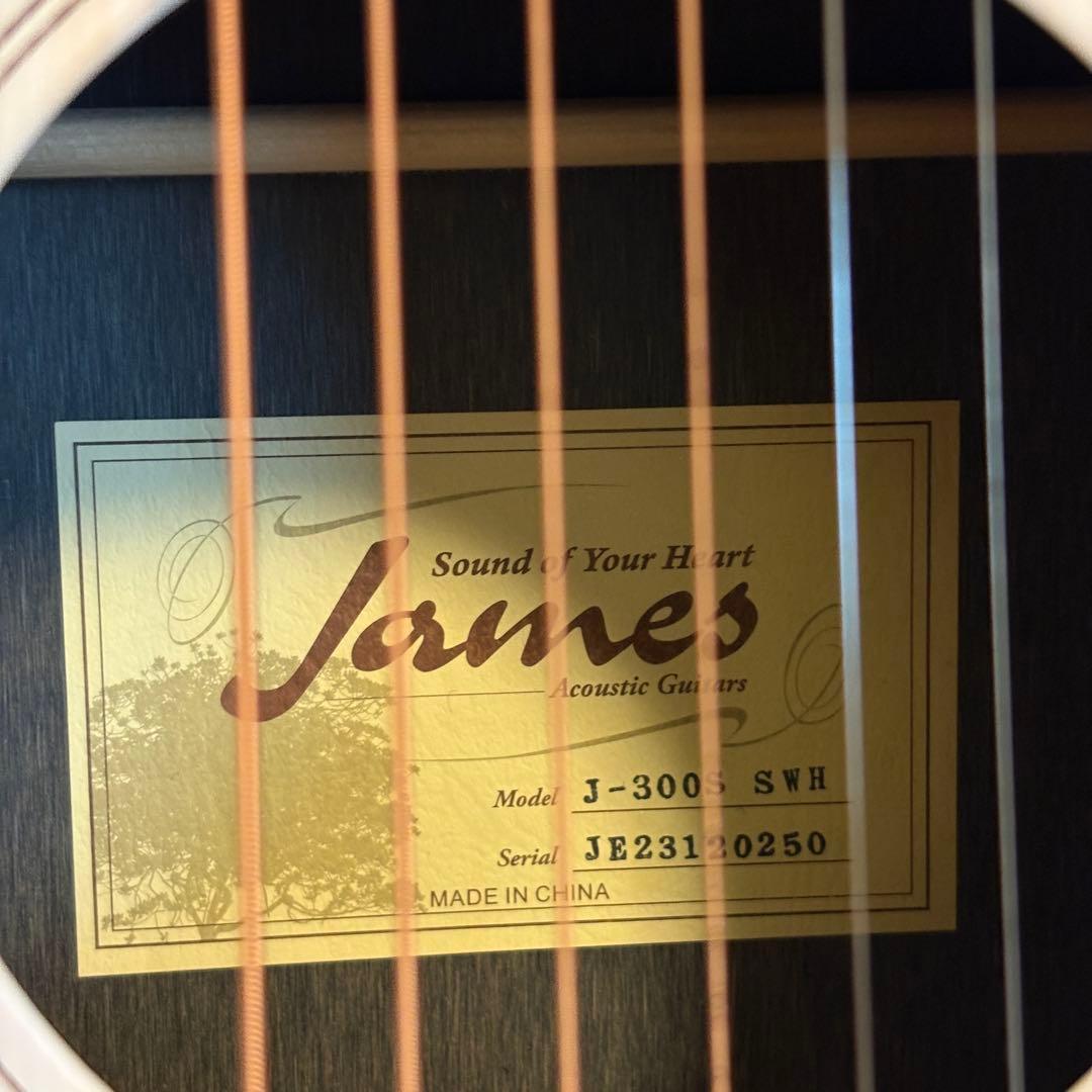 James J-300S-SWH アコースティックギター 美品 純正ケース付き